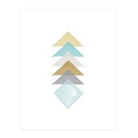 Watercolor Triangles (Print Only)