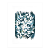 Indigo Blue Botanical Leaves No. 5 (Print Only) thumbnail
