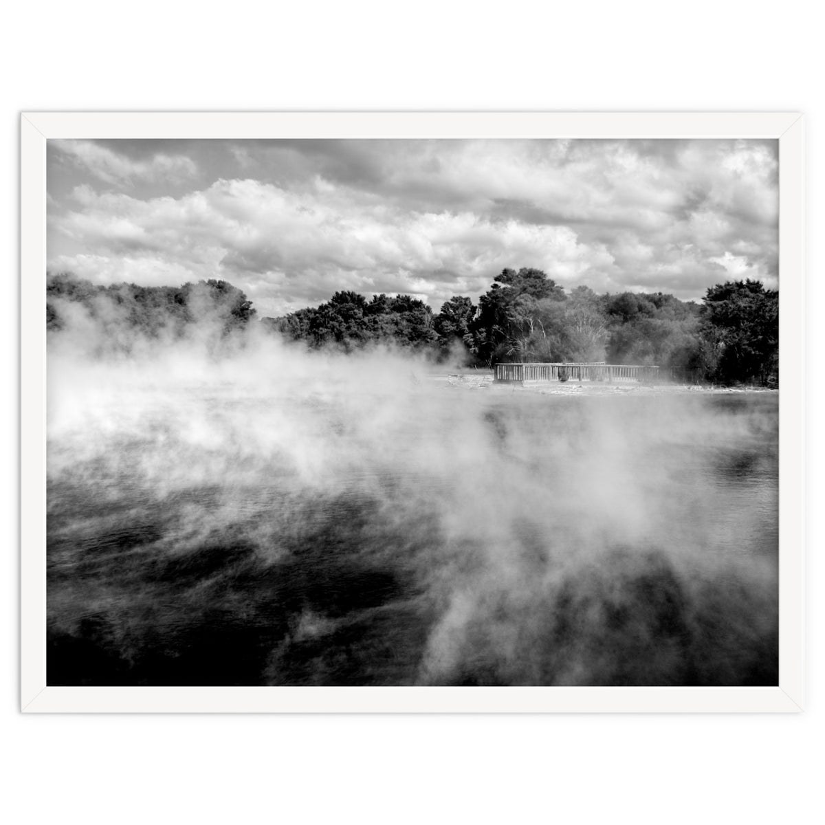 Vapors in Rotorua, New Zealand Art Print