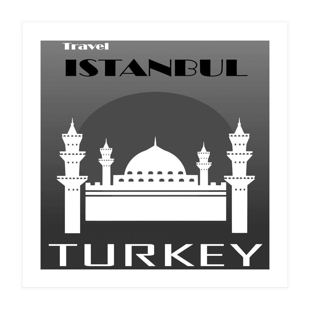 Istanbul Travel Poster  (Print Only)