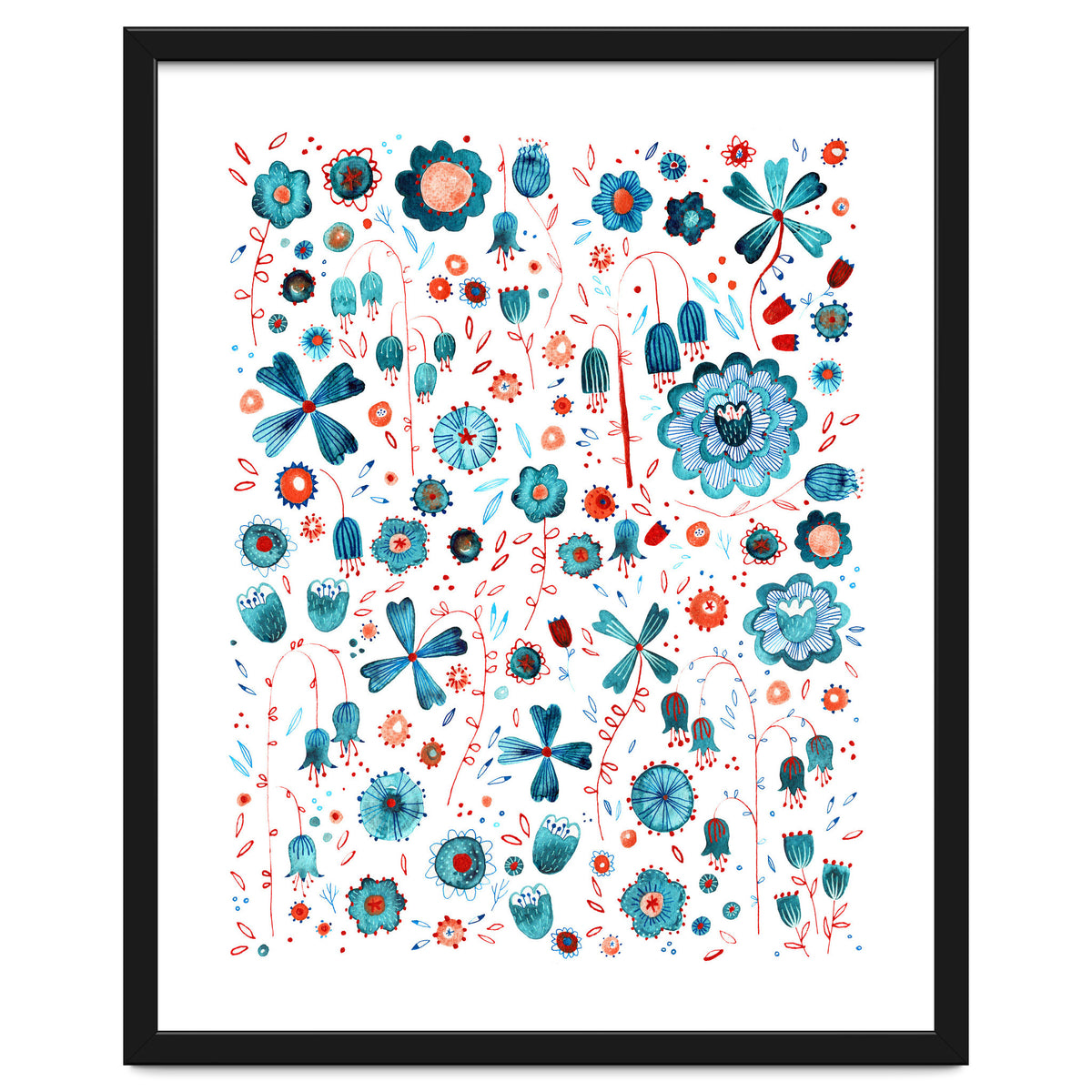 Turquoise Flower Mashup