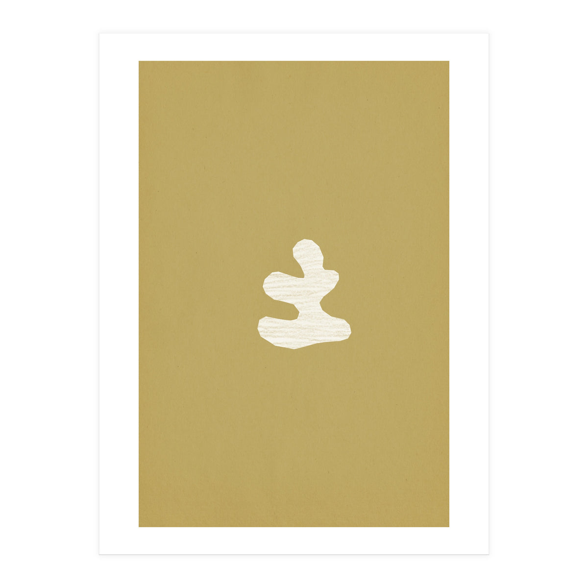 Olive green cut-out shapes (Print Only)