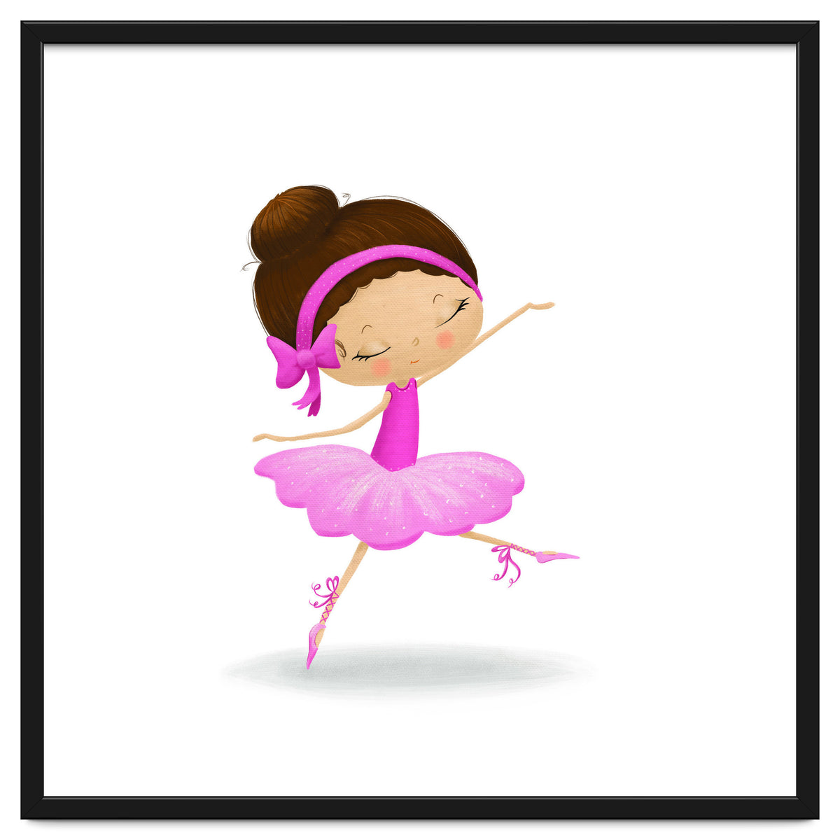Adorable Ballerina Nursery Print