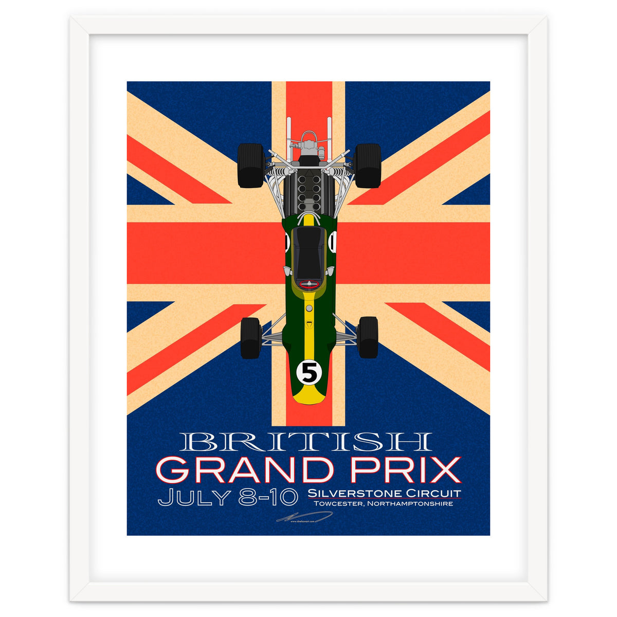 British Grand Prix poster