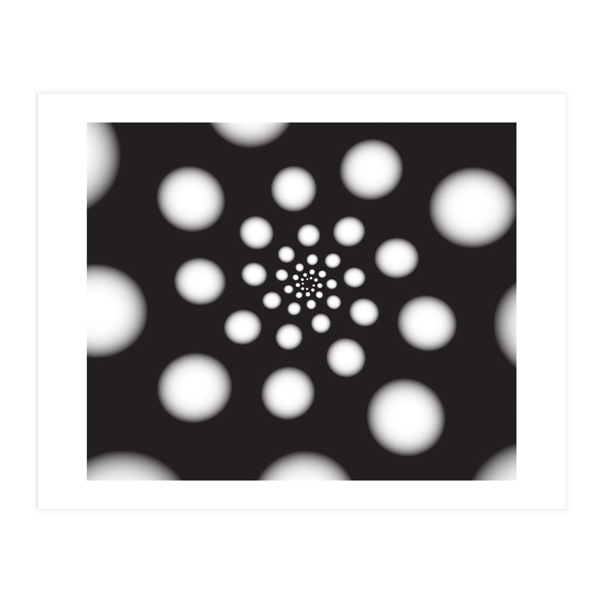 White Spiral Dots (Print Only)