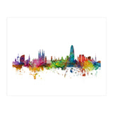 Barcelona Spain Skyline (Print Only) thumbnail