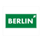 Let`s go to Berlin, Germany! Green road sign (Print Only) thumbnail