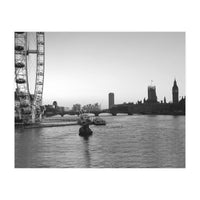 London River Thames, Big Ben House of Parliament  (Print Only)
