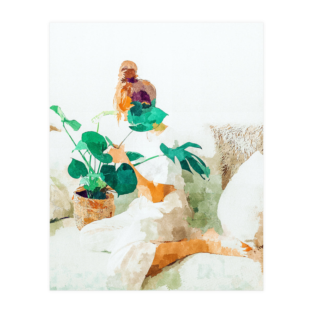 Me And Monstera (Print Only)