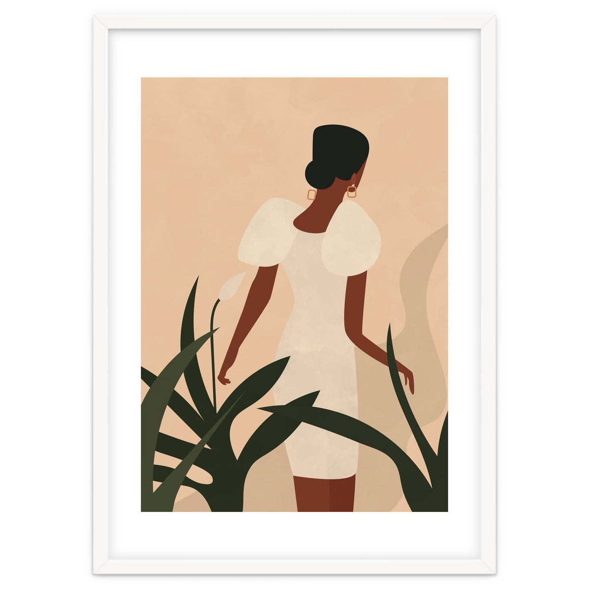 Woman Boho Minimalist Illustration