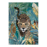 Jaguar in the gold and green tropical jungle (Print Only) thumbnail