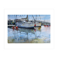 Yachts watercolor (Print Only)