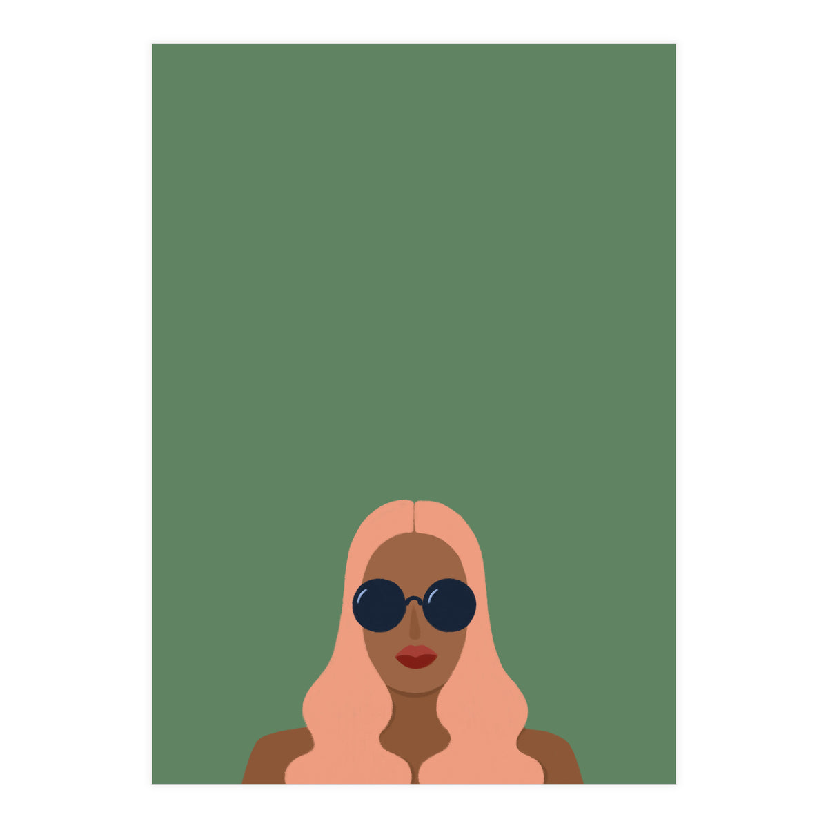 Lady with pink hair (Print Only)