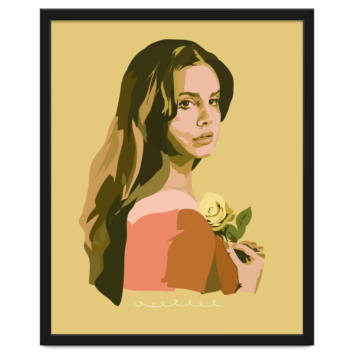 Lana Del Rey With Rose