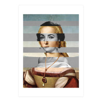 Rafael Portrait of Young Woman with Unicorn & Liz Taylor (Print Only)