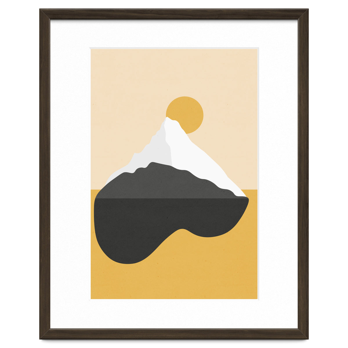 Abstract Mountain - Golden Desert
