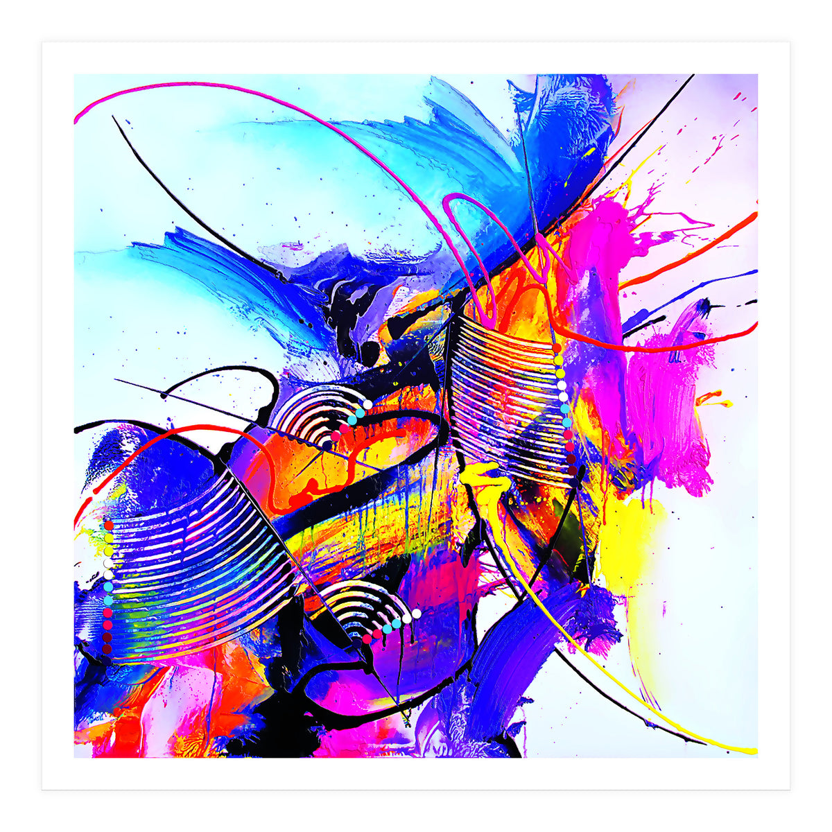 Abstract Art Britto - Qb293 (Print Only)