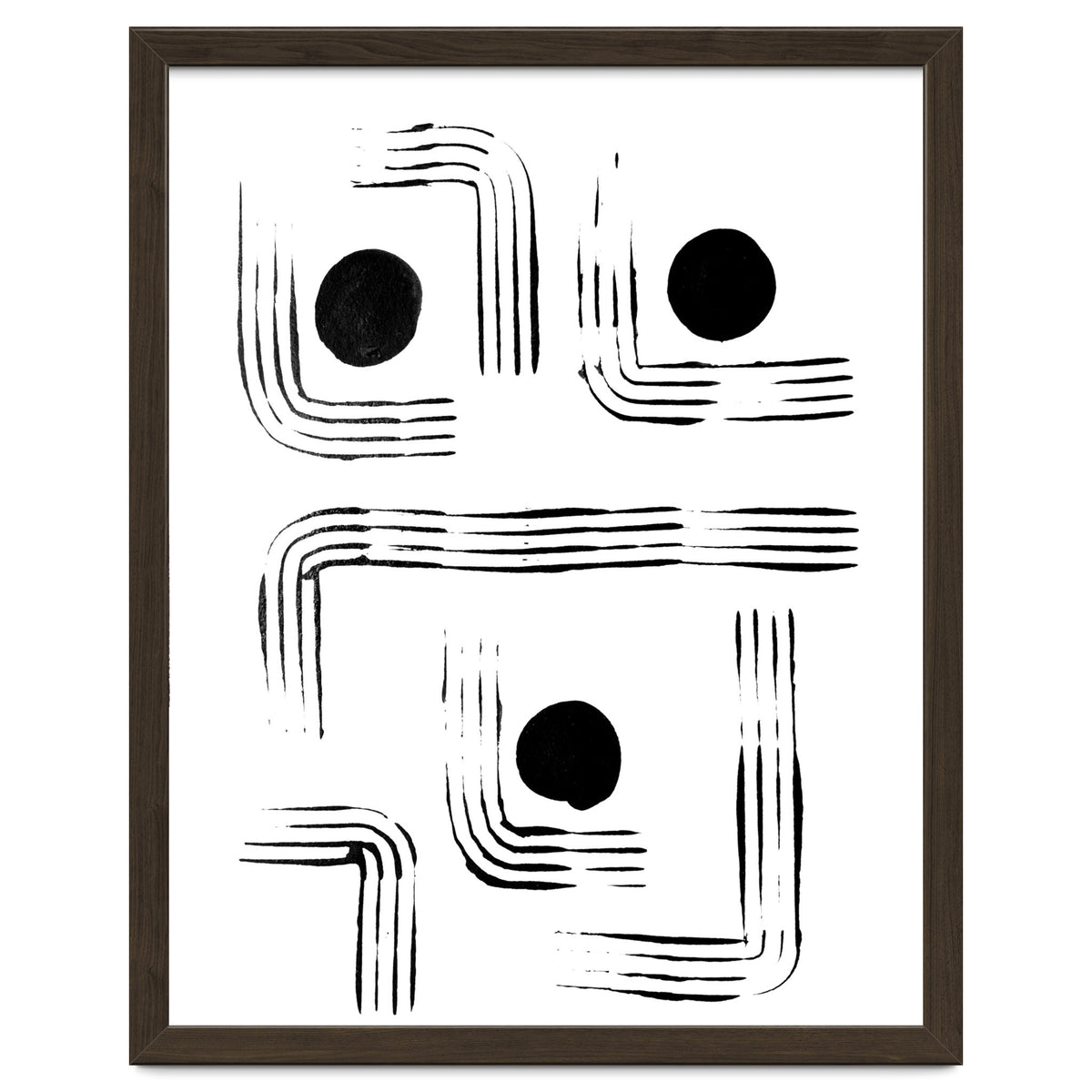 Mid-century Modern Monochrome Print #2