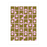 Pink Retro Circles Pattern (Print Only) thumbnail