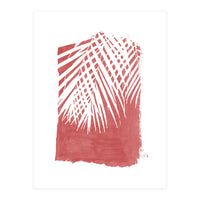 Palm Leaves On Red (Print Only)