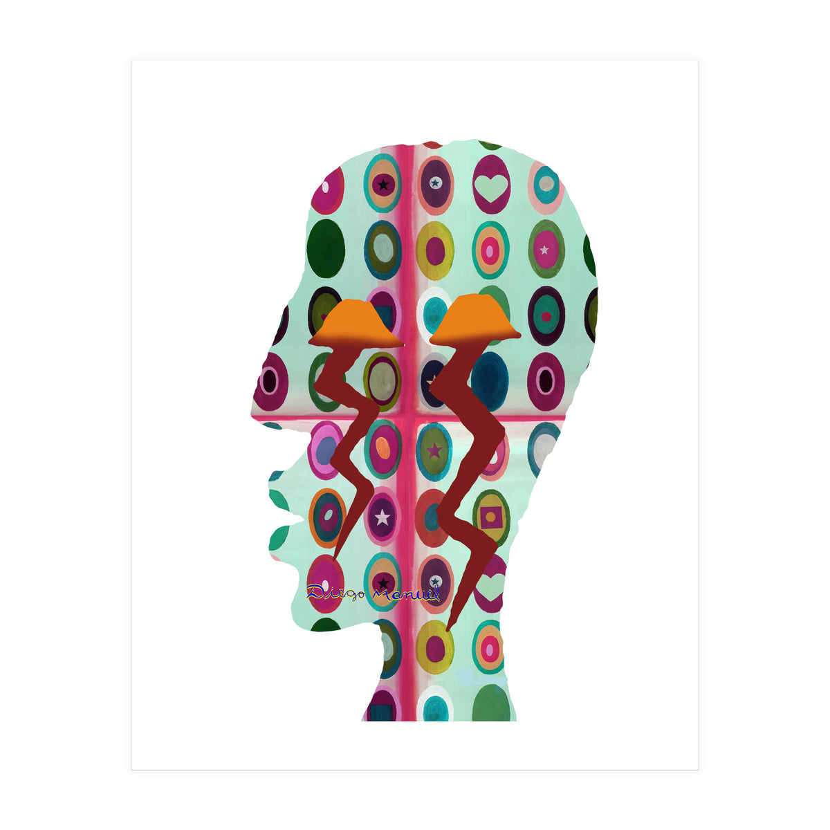 Perfil Con Rayos 10 (Print Only)