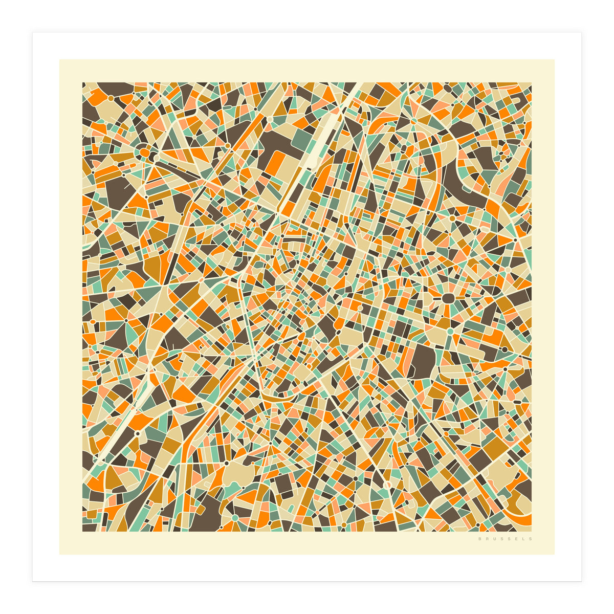 BRUSSELS MAP (Print Only)