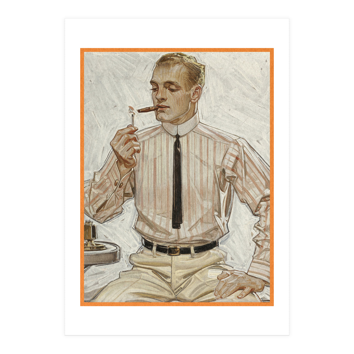 Collier's (ft. Smoking a Cigarette) Advertisement (Print Only)