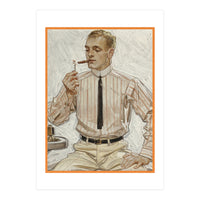 Collier's (ft. Smoking a Cigarette) Advertisement (Print Only)