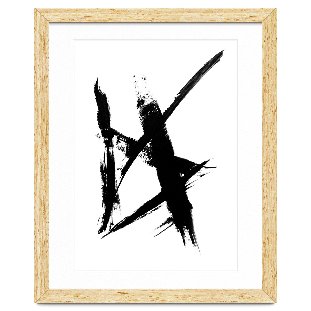 Abstract Brushstroke Print
