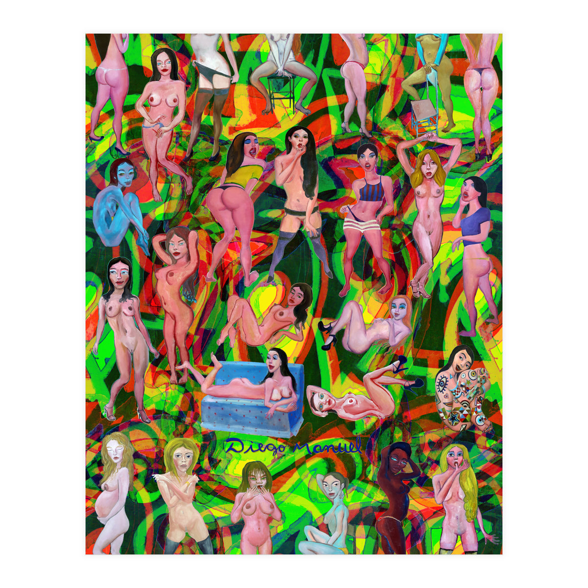 Chicas 3d 15 (Print Only)