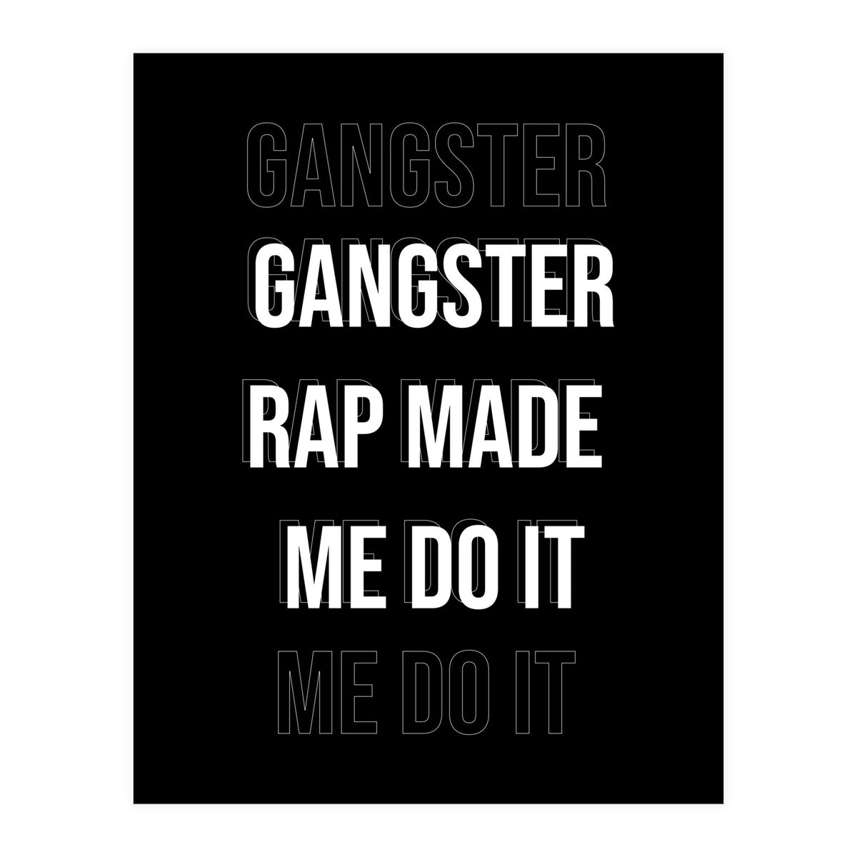 Gangster Rap (Print Only)