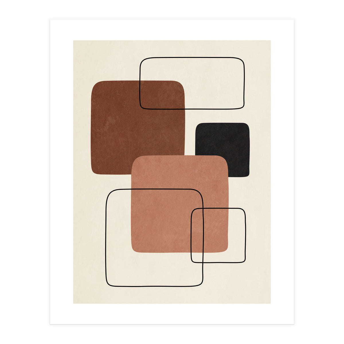 GEOMETRIC SHAPES - TERRACOTTA 02 (Print Only)