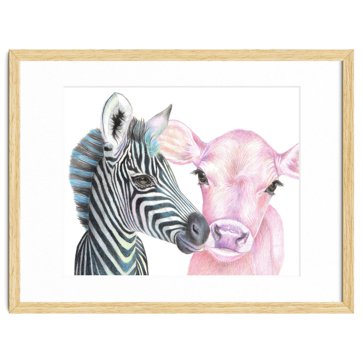 Zebra and Cow