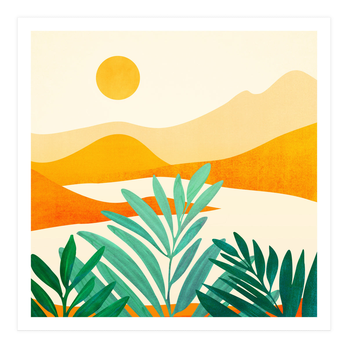 Golden Alpine Sunset (Print Only)