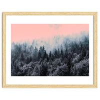 Forest in gray and pink