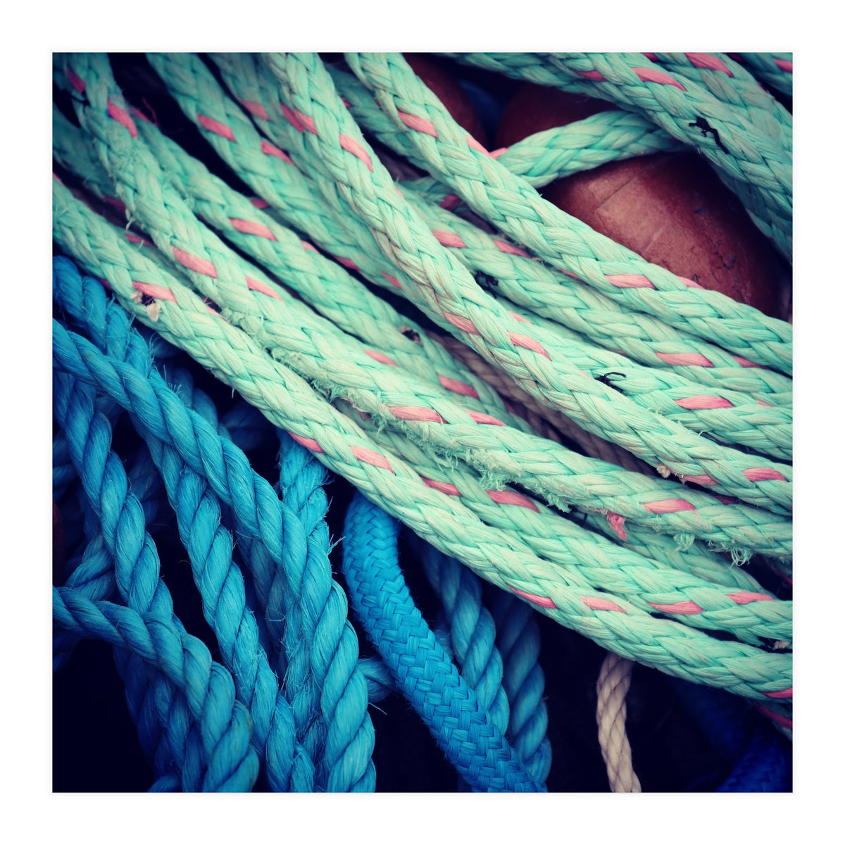 fishing ropes: blue and green (Print Only)