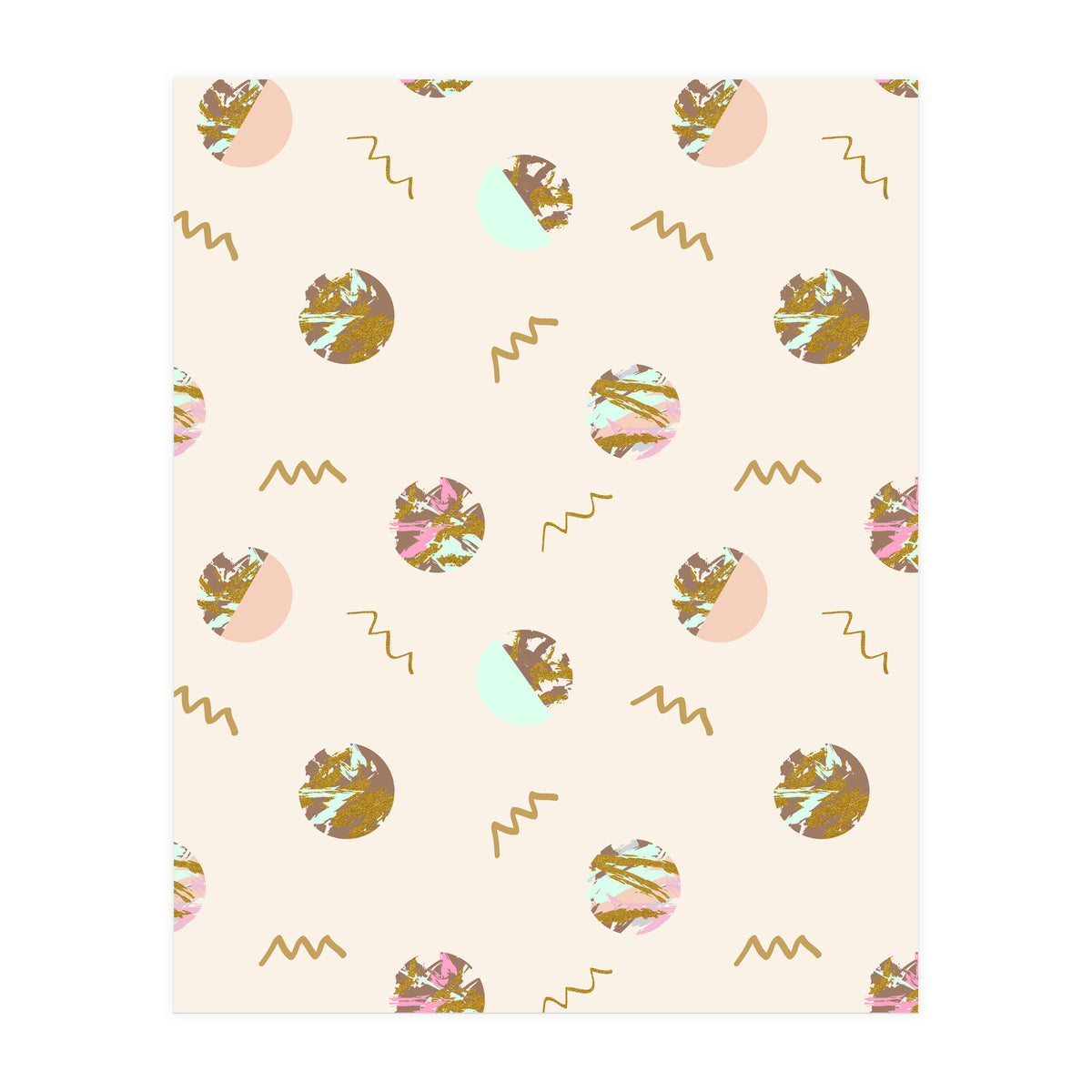 Abstract geometric vector painting (Print Only)