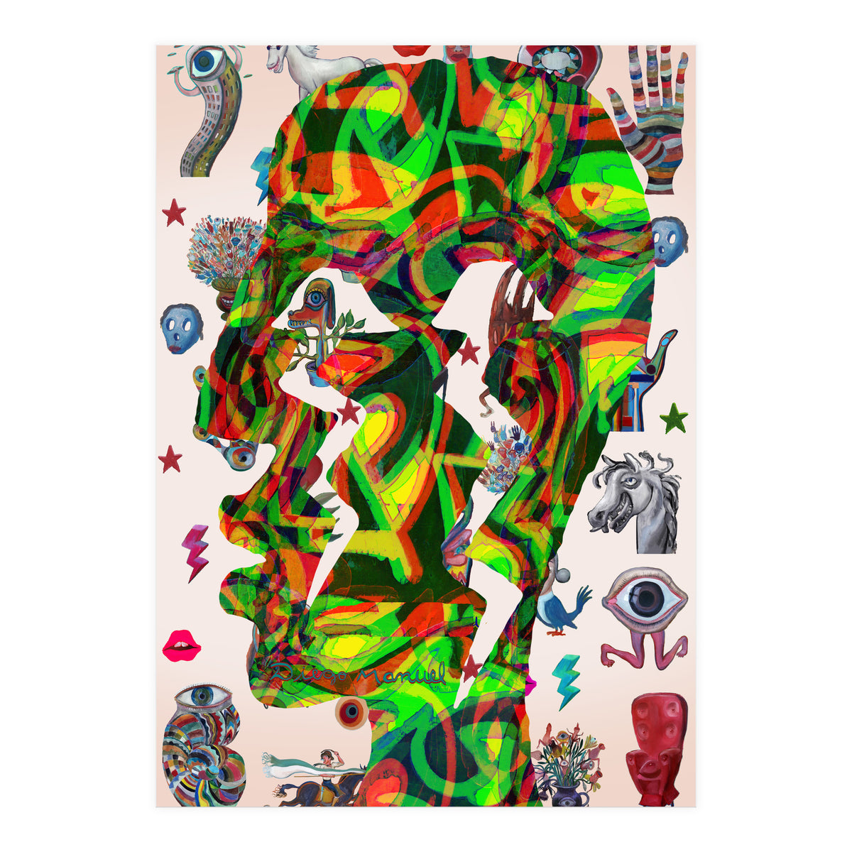 Perfil Con Rayos B 1 (Print Only)