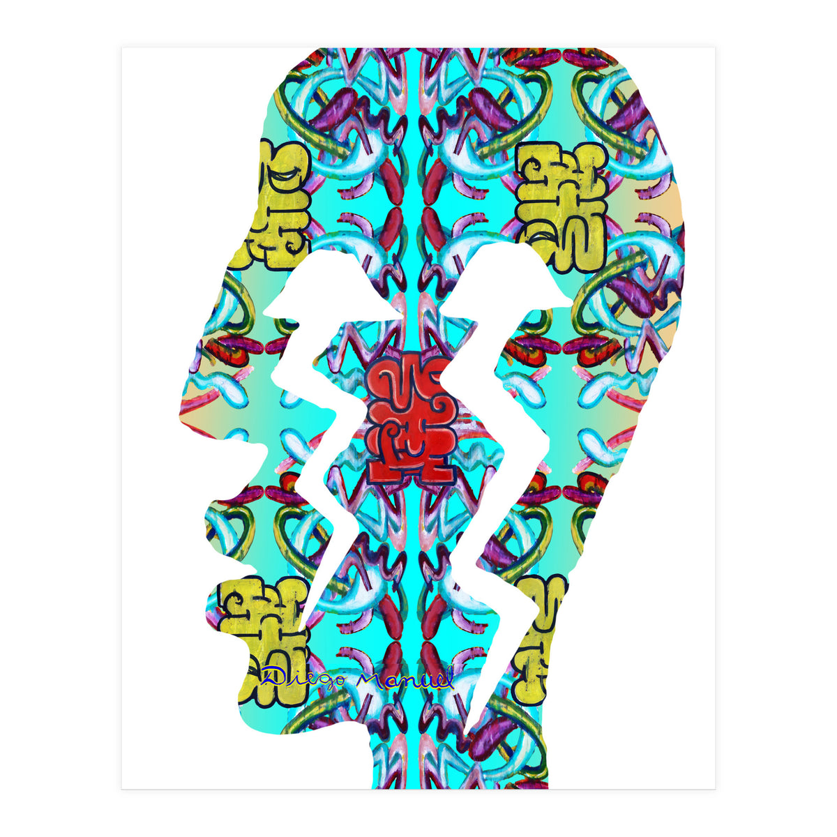 Perfil Con Rayos 6 (Print Only)