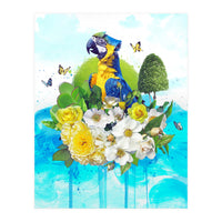 Floral Parrot  (Print Only)