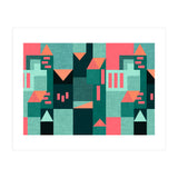 Green Klee houses (Print Only) thumbnail
