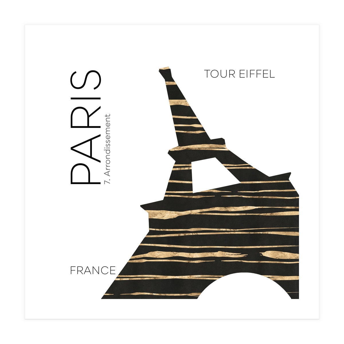 Urban Art PARIS Eiffel Tower (Print Only)