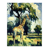 Giraffe Impressionist Painting (Print Only) thumbnail