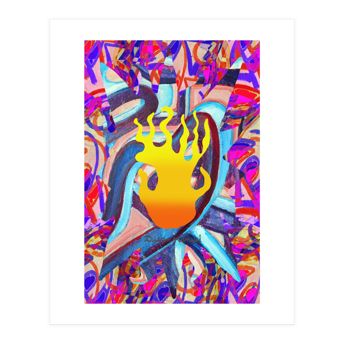 Fuego Y Graffiti 32 (Print Only)