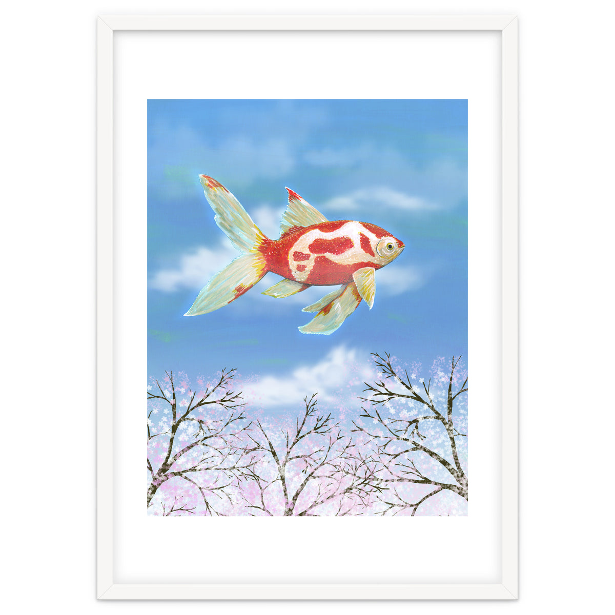 Flying goldfish