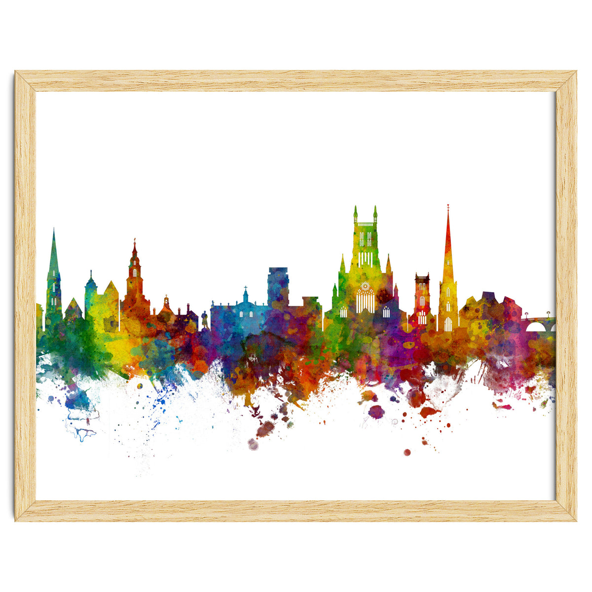 Worcester England Skyline