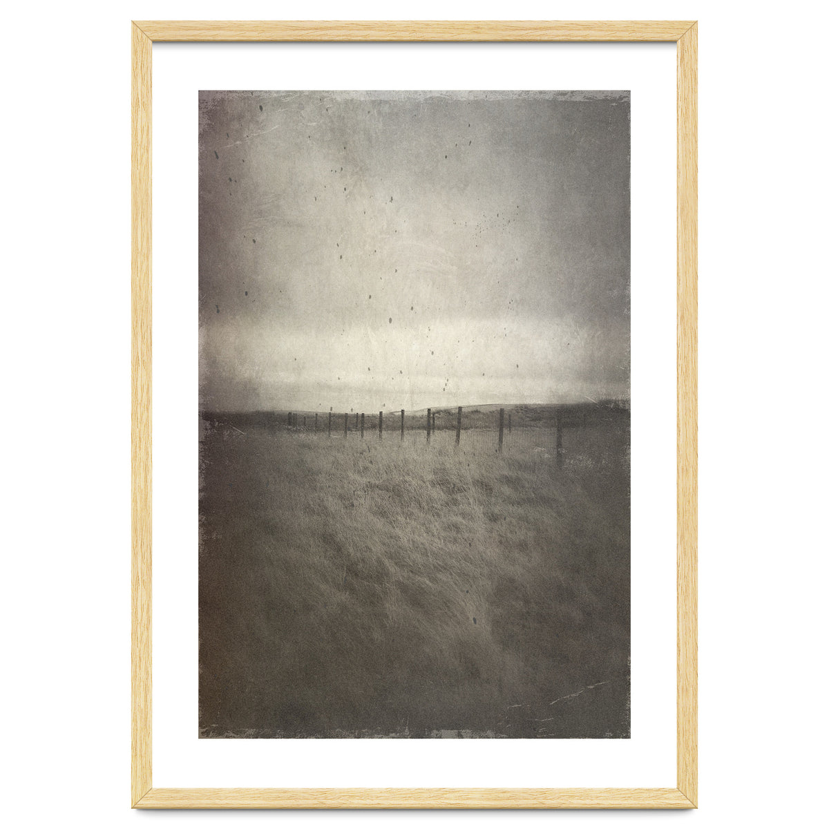 Bleak winter landscape of Saddleworth Moor