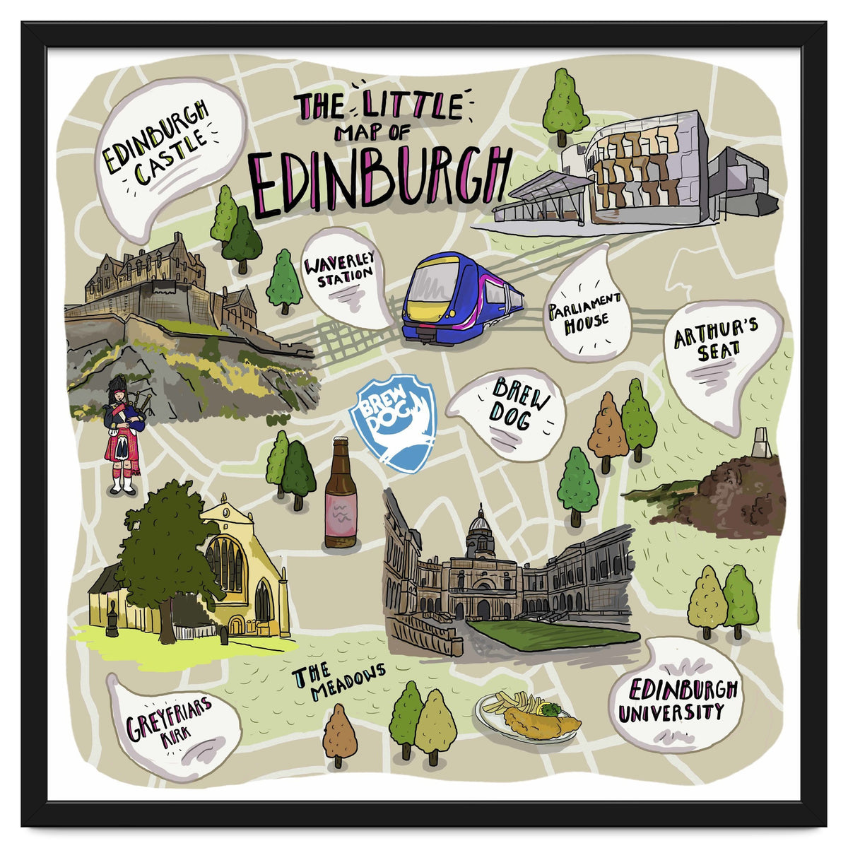 The Little Map of Edinburgh