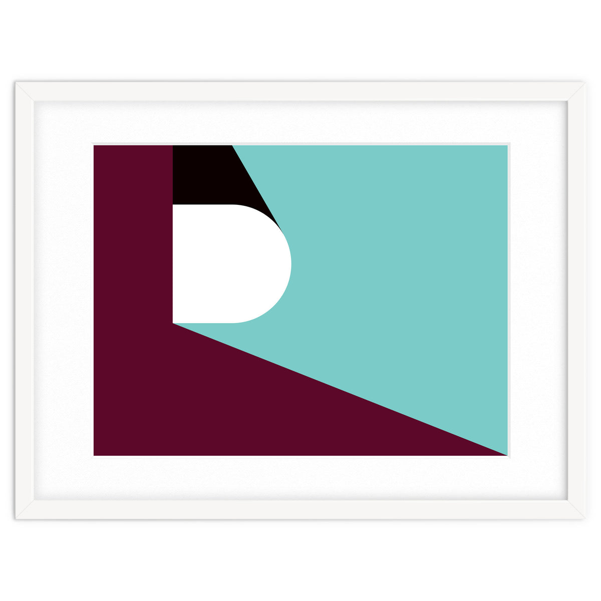 Geometric Shapes No. 82 - purple & teal