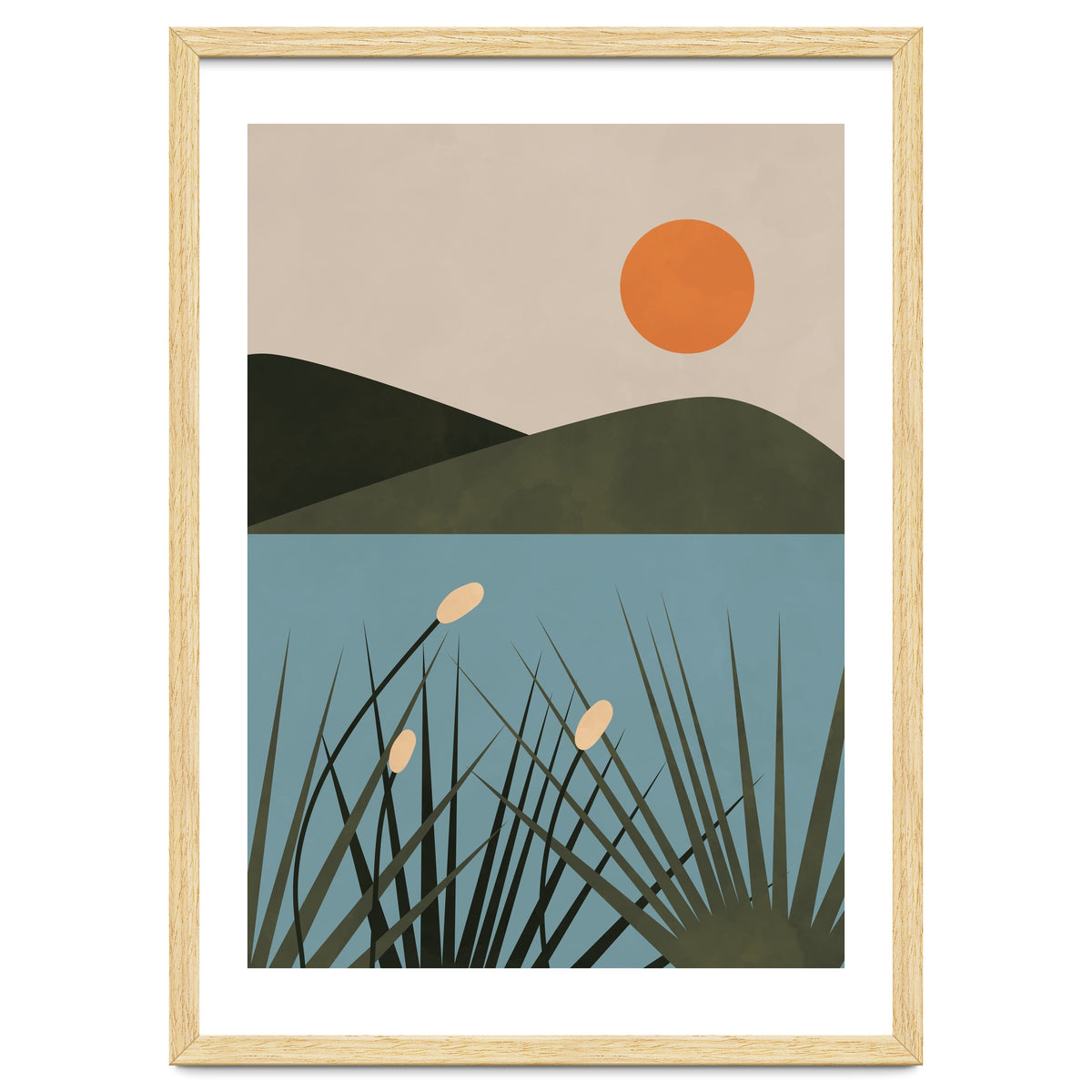 Mountain Lake Sun Boho